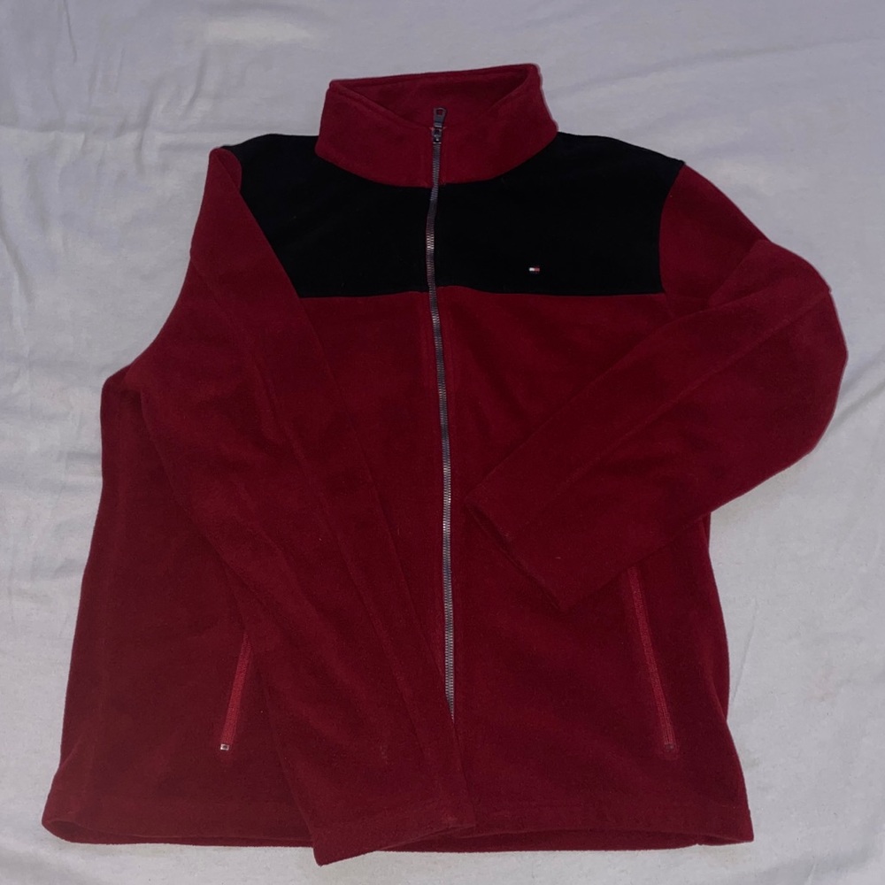 Red Tommy Hilfiger Zip Up